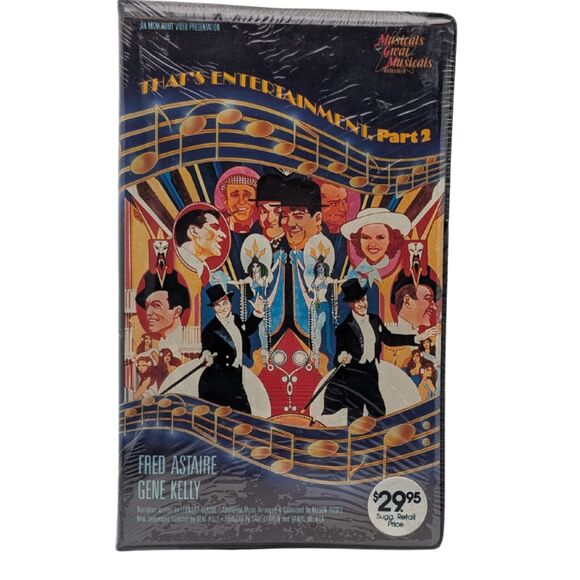 That’s Entertainment! Part 2 VHS (Sealed) Fred Astaire Gene Kelly MGM - Picture 1 of 6